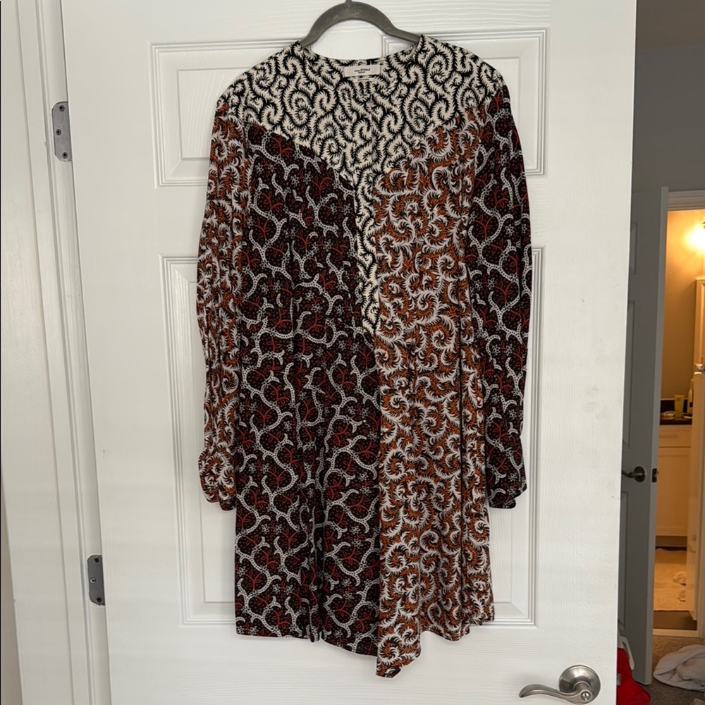 Elegant Multicolor Patterned Dress